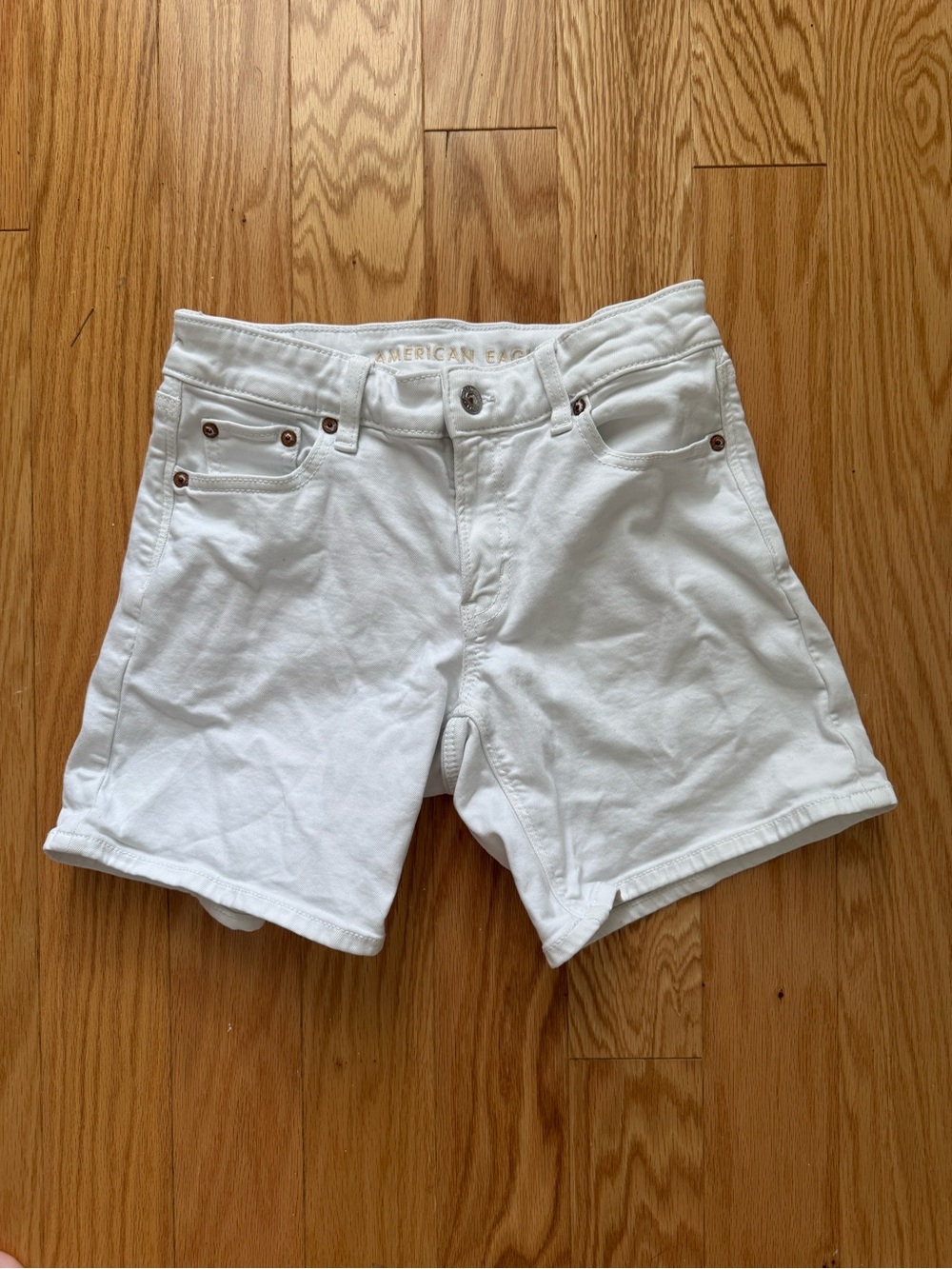 American Eagle White Denim Shorts